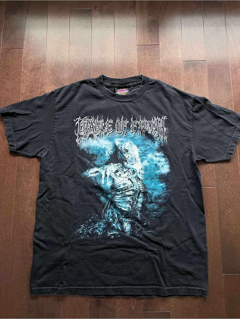 Vintage Cradle of Filth Artimonde 2005 Death Metal Band Tour Shirt Graphic Sz L
